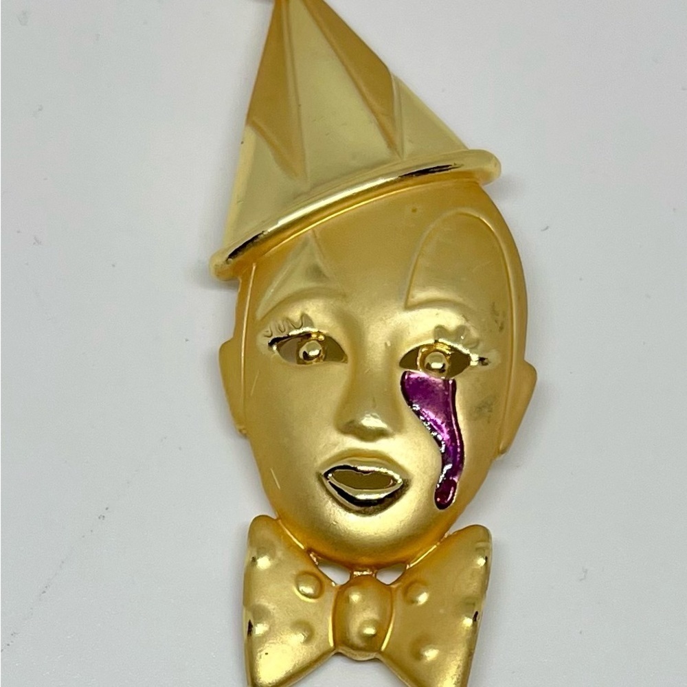 Sad Clown Brooch
